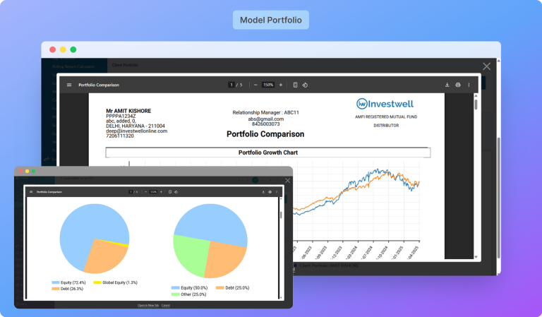 Model Portfolio - Proposal Tools for Mutual Fund Distributors